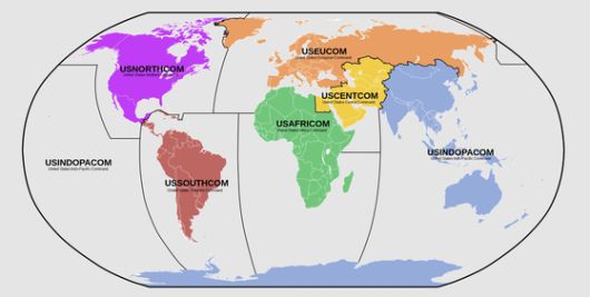 미국은 전세계를 6개 사령부로 나눠 군을 운영하고 있다. 트럼프 행정부는 현재 유럽 사령부(USEUCOM) 소속인 그린란드를 북미 대륙을 담당하는 북부사령부(USNORTHCOM) 소속으로 바꾸는 것을 검토 중이다. 사진 위키피디아