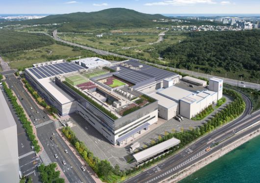 대한항공이 지난해 착공해 2027년 완공 예정인 인천 영종도 운북지구에 엔진 정비공장 조감도. 뉴스1