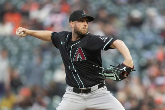애리조나 선발 투수 메릴 켈리는 지난 2015년부터 2018년까지 SK 와이번스(SSG 랜더스의 전신)에서 선발 투수로 활약해 KBO리그 팬들에게도 익숙한 선수다. AP=연합뉴스