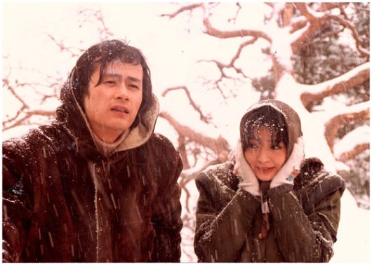 1982년 영화 '갈채'에 출연한 송승환과 원미경. 사진 PMC프러덕션