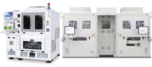 한화세미텍(왼쪽)과 한미반도체의 TC본더 장비. 사진 각사