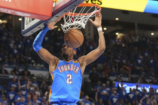 오클라호마시티의 PO 반란을 이끈 길저스-알렉산더. AP=연합뉴스