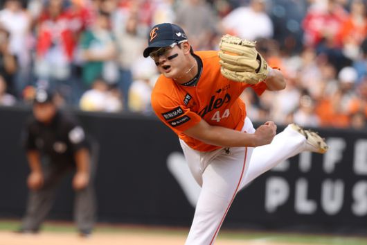 역투하는 한화 김서현. 사진 한화 이글스