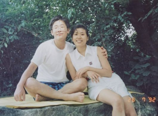 남한산성에서 즐거운 시간을 보내고 있는 이재명, 김혜경 부부. 사진 이재명 캠프