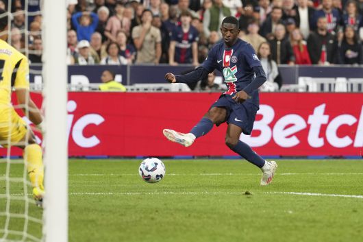 PSG 공격을 이끄는 뎀벨레. [AP=연합뉴스]