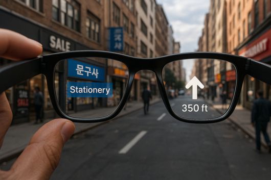 다양한 정보 제공이 가능한 XR 안경. 챗GPT로 제작