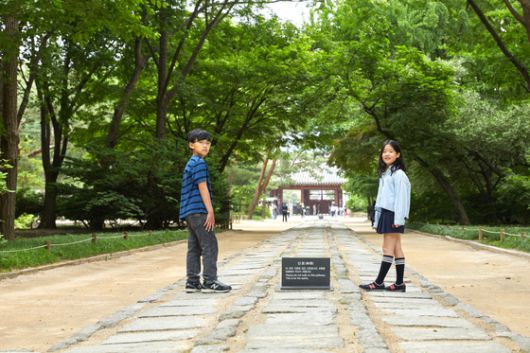 종묘 정문인 외대문으로부터 정전으로 이어지는 삼도의 가운뎃길은 조상신이 다니는 신로이므로 걷지 않는 게 예절이다.