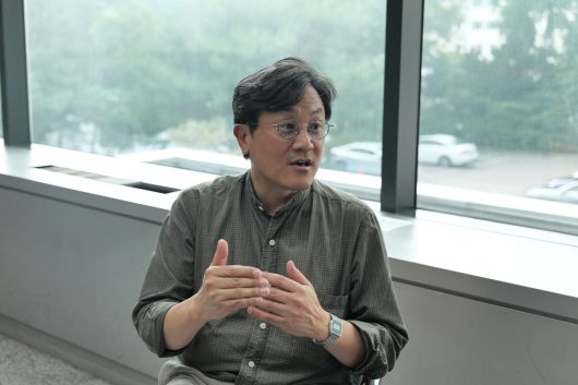 지난 5일 서울대 암연구소에서 개최된 '제8차 유전체·기능연구 기반 희귀질환 진단지원 사업 기능코어 워크숍'에서 기능코어팀 연구를 총괄하는 선웅 고려대 의대 교수를 만났다. 사진 서울대병원