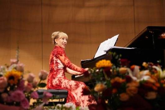 10일 중국 스자좡에서 공연한 소프라노 조수미 사진 중국 분기 문화협회