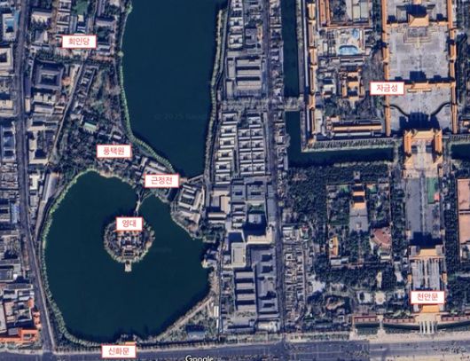 중난하이. 구글맵 캡처