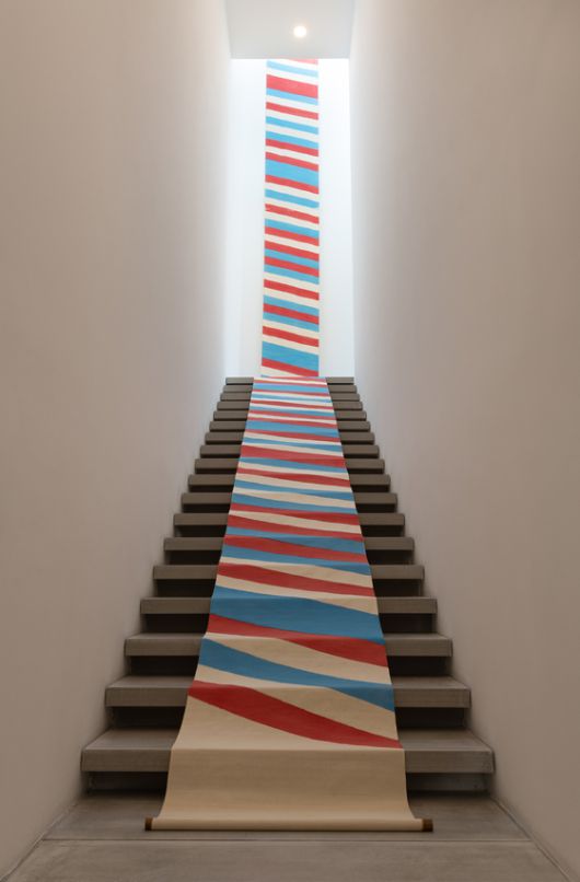 패트릭 세투르, Progress,1968, printed fabric,1362x79cm[사진 인당뮤지엄]