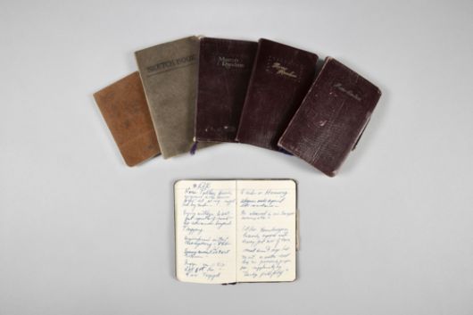 6·25전쟁 당시 UN 및 UP 통신 소속 종군기자로서 전쟁 발발 특종을 전 세계에 타전한 잭 제임스(1921-2000)의 6·25 전쟁 당시 취재 수첩. 대한민국역사박물관에 기증돼 오는 7월 20일까지 특별전을 통해 공개된다. 사진 대한민국역사박물관