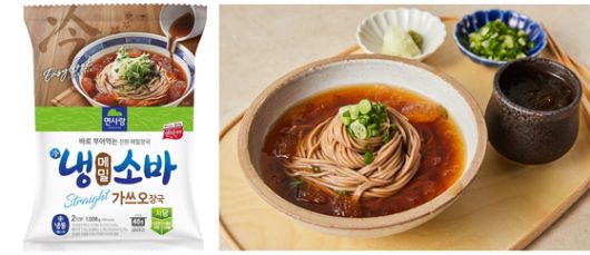 면사랑이 40초면 조리가 가능해 간편한 ‘냉메밀소바’를 출시했다. 사진 면사랑