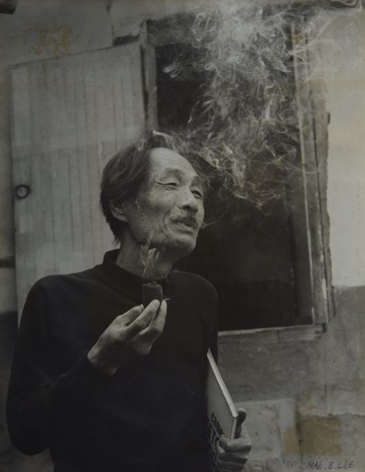 1980년 수안보 시절의 화가 장욱진. 사진 강운구, 장욱진미술문화재단 제공