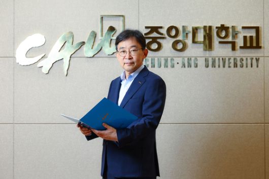 박상규 중앙대 총장. 김종호 기자.