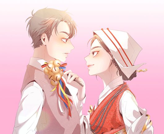 최근 드라마화된 오컬트 학원 로맨스 웹툰 ‘견우와 선녀’.  [사진 네이버 웹툰]