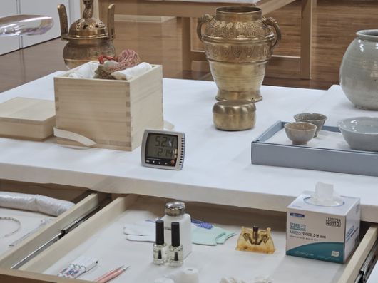 국립고궁박물관 열린 수장고 온·습도계 모습. 서혜빈 기자