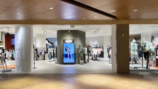 안다르 코엑스 파르나스몰 매장 전경. 안다르