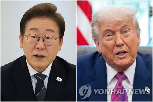 이재명 대통령과 도널드 트럼프 미국 대통령. 연합뉴스