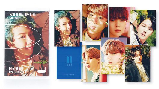 방탄소년단(BTS)의 굿즈 중 스테디셀러로 꼽히는 포토카드. [사진 하이브]