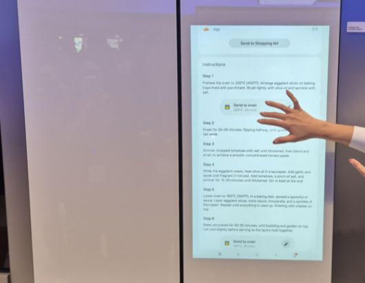 4일(현지시간) 독일 베를린서 열린 IFA 2025에서 삼성전자 전시관에 마련된 반려견 케어 모습이다. 이우림 기자