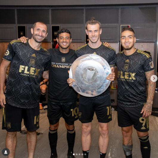 미국 MLS LAFC에서도 우승을 이뤄낸 베일. [사진 베일 SNS]