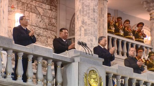 지난해 10월 31일 김정은 북한 국무위원장이 신형 대륙간탄도미사일(ICBM) '화성포-19형' 시험발사를 성공적으로 단행했다고 조선중앙통신이 보도했다. 연합뉴스