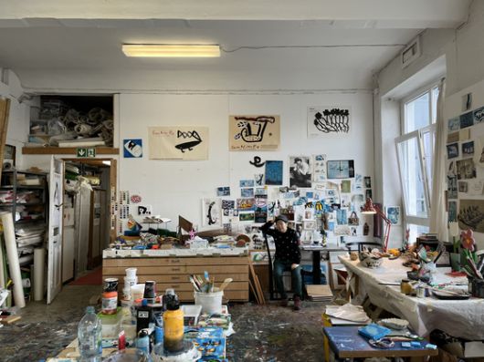 독일 작업실의 노은님. 사진 노은님 아카이브