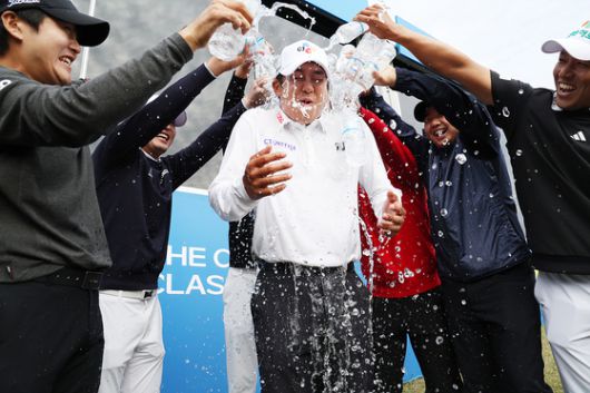 최승빈이 19일 열린 KPGA 투어 더채리티클래식에서 우승했다. 사진 KPGA