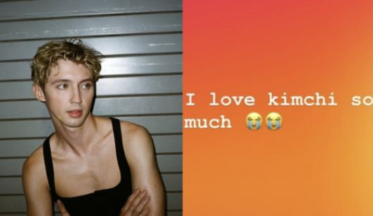 트로이 시반이 SNS에 올린 스토리. SNS 캡처