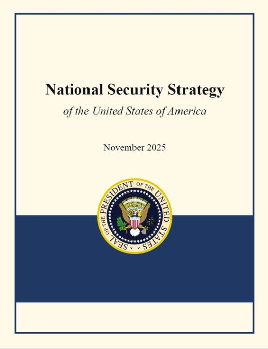 미국 백악관이 4일(현지시간) 홈페이지를 통해 공개한 ‘국가안보전략’(NSS) 앞 표지. 사진 백악관 홈페이지 캡처