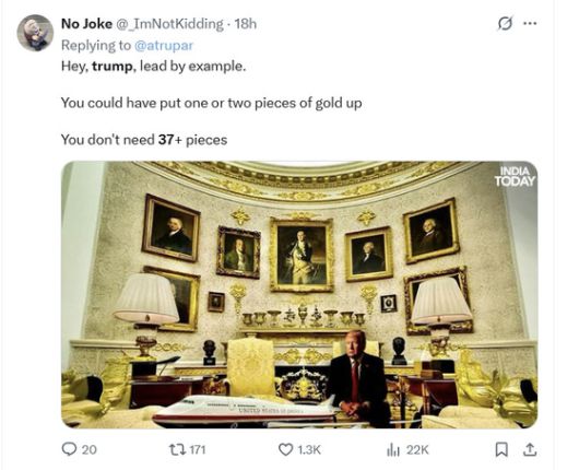 지난 9일(현지시간) 도널드 트럼프 대통령이 ″우리에겐 철강이 중요하고, 딸에겐 37개의 연필이나 인형은 필요없다″고 언급하자 네티즌들은 ″그럼 딸에게 크리스마스 선물로 철강을 선물하라는 거냐″는 등의 조롱 섞인 게시물을 올리고 있다. SNS 캡쳐