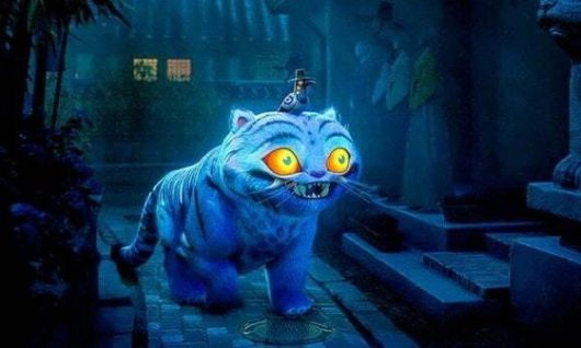 극 중 신스틸러로 활약한 더피 캐릭터는 민화 호작도에서 영감을 받았다. [사진 넷플릭스]