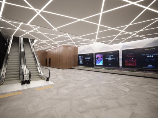 인스파이어 아레나 버스 대기 공간.  제공ㅣ모히건 인스파이어