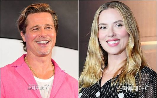 브래드 피트, 스칼렛 요한슨. 사진|스타투데이DB