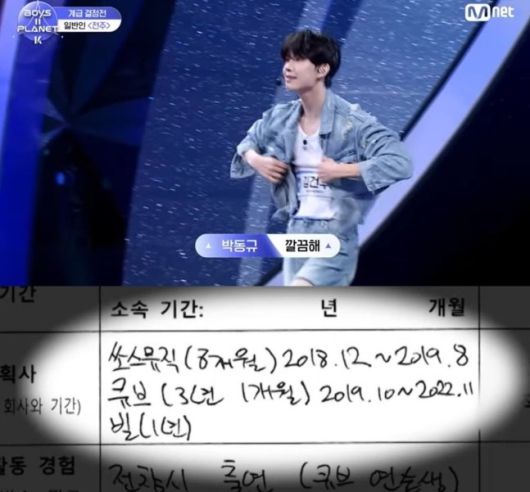 ‘보이즈2플래닛’ 참가자 김건우. 사진ㅣ‘보이즈2플래닛’ 방송 캡처