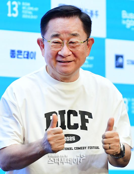 ‘부코페’ 기자회견에 참석한 이홍렬. 사진| 강영국 기자