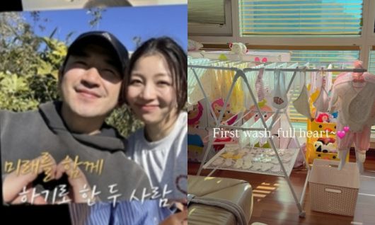 이민우와 아내 이아미, 이민우가 게재한 SNS. 사진|KBS2 ‘살림남2’(왼), 이민우 SNS