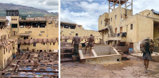 페즈에서 가장 크고 오래된 무두질 공장인 ‘슈아라 태너리’