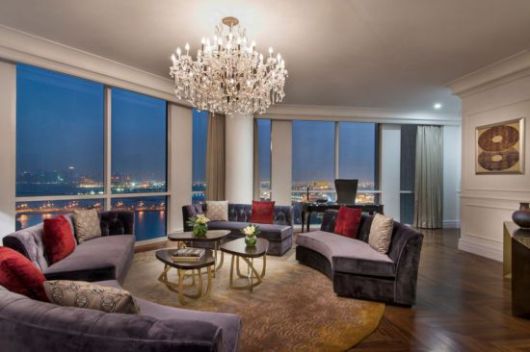 '더 리츠칼튼 도하' 룸 내부. 더 리츠칼튼