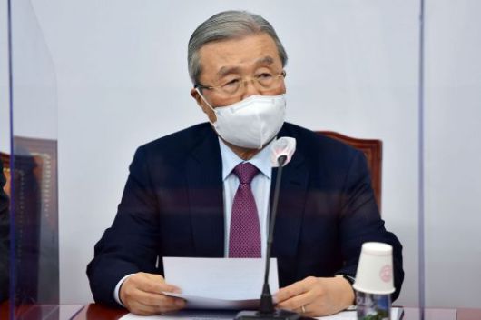 김종인 국민의힘 비상대책위원장이 지난달 28일 국회에서 열린 비상대책위원회의에서 발언하고 있다. / 사진=연합뉴스