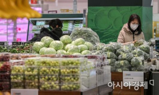 서울 한 대형마트를 찾은 시민들이 장을 보고 있다./강진형 기자aymsdream@