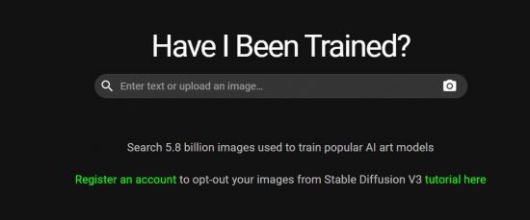자신의 그림이 AI 훈련용 데이터 세트로 이용됐는지 여부를 알 수 있는 웹사이트 / 사진=HaveIBeenTrained 캡처