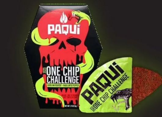 캐롤라이너 리퍼 고추가 사용된 토르티야 칩 '원칩 챌린지' 과자. [사진출처=파퀴칩스]