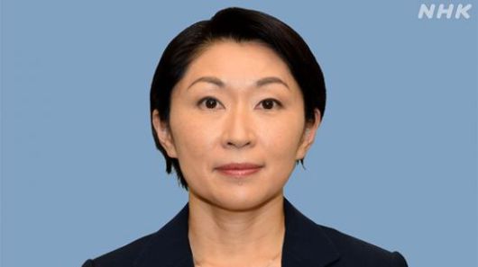 자민당 선거대책위원장으로 기용된 오부치 유코 전 경제산업상.(사진출처=NHK)