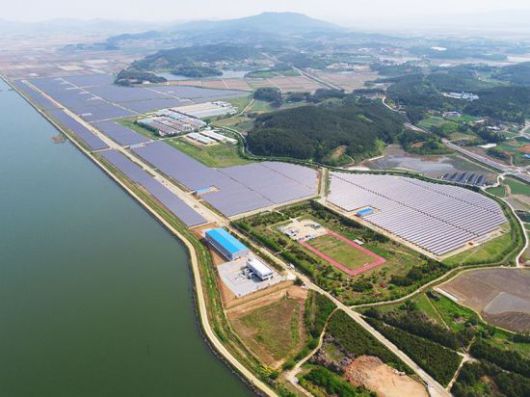 서산 태양광 발전소 전경.[사진제공=현대건설]