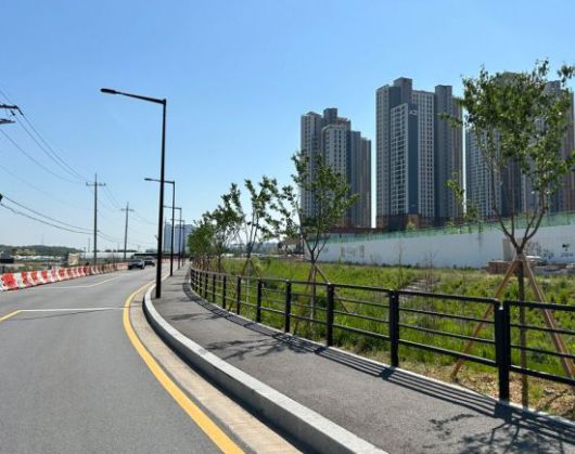 견달산천 가로수 식재사업. 고양특례시 제공