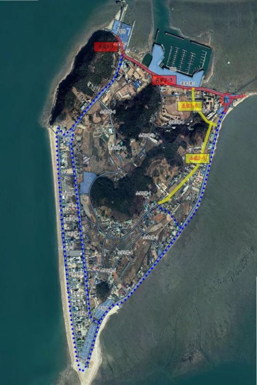 제부도 해안도로 개설사업 위치도. 경기도 제공