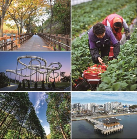 국내 여행 100선 중 대표지역. 에스알 제공