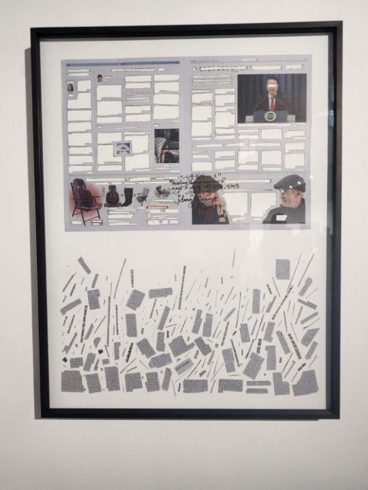 성능경 작가가 지난해 12월3일 벌어진 계엄령 사태가 대서특필된 동아일보 신문을 활용해 만든 사진 작업물. 서믿음 기자